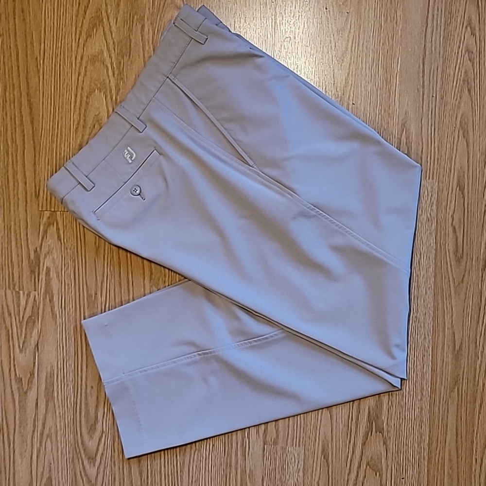 Footjoy Performance Pants Mens Size 34 x 30 Beige Athletic Fit Golf Comfort FJ